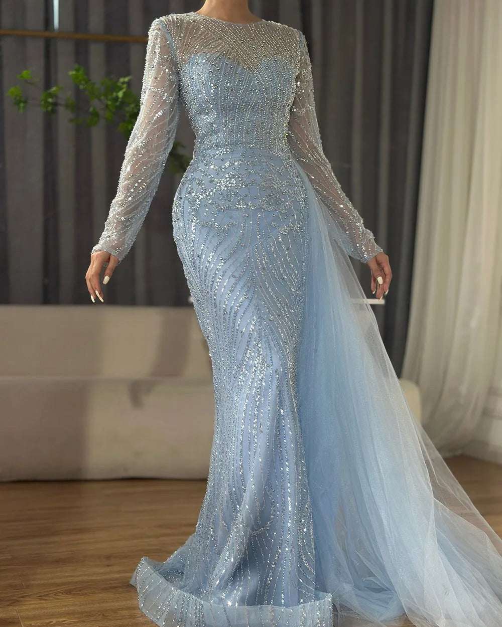 Elegant Modest Dress - Safiya Dress Silver custom - Asiyah Dresses