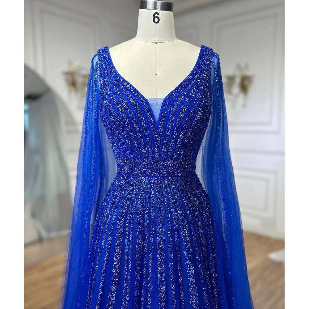 Homaira Dress - Dubai Luxury Cape Dress - Asiyah Dresses