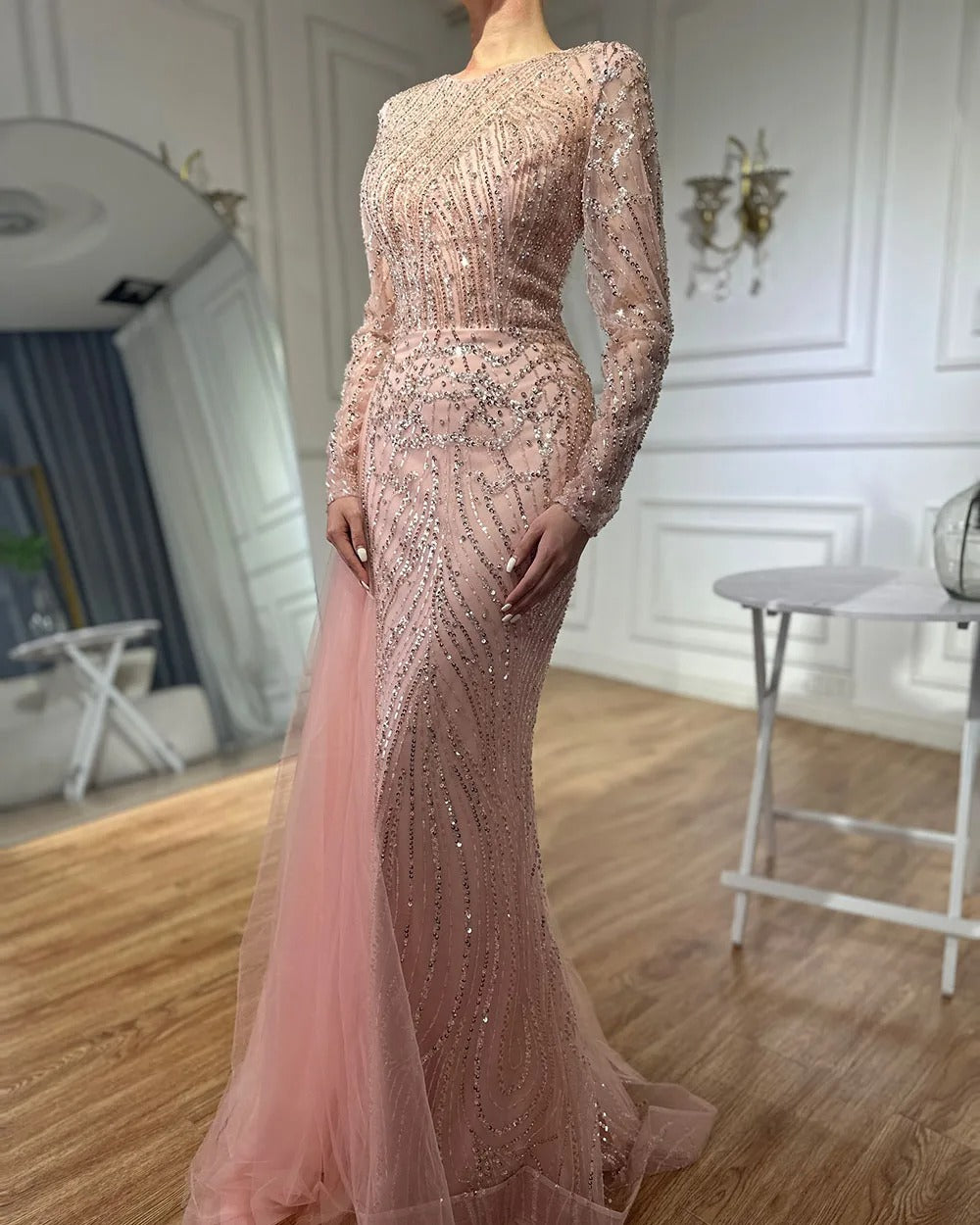 Elegant Modest Dress - Safiya Dress Silver custom - Asiyah Dresses