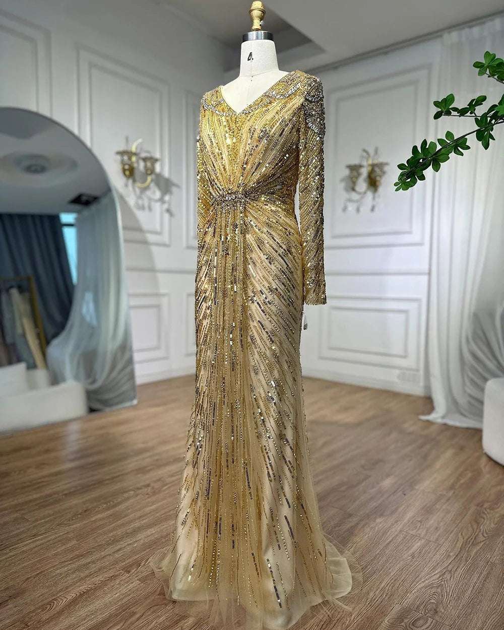 Yasmin Dress - Dubai Luxury Cape Dress - Asiyah Dresses