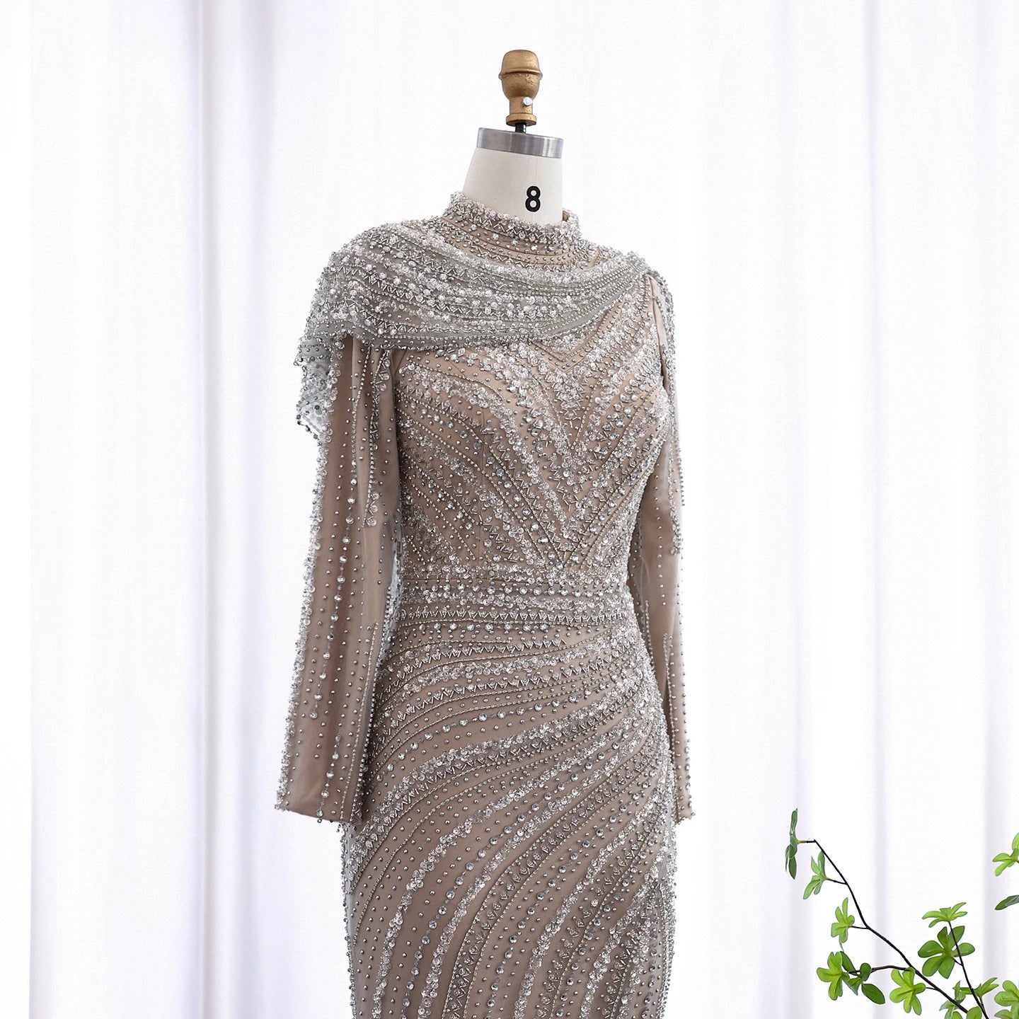 Modest Evening Gown Sequin Dubai - Asiyah Dresses
