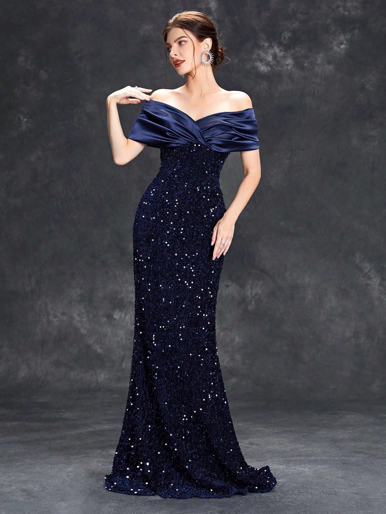 Elegant Sequin Evening Dress - Asiyah Dresses