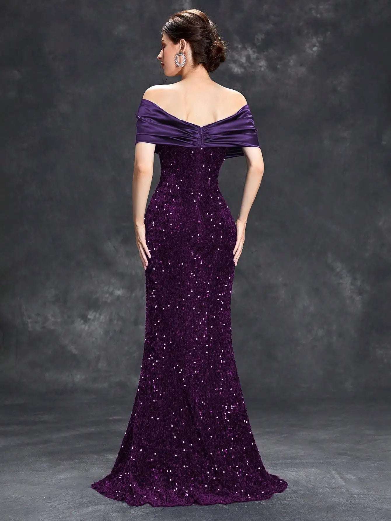 Elegant Sequin Evening Dress - Asiyah Dresses