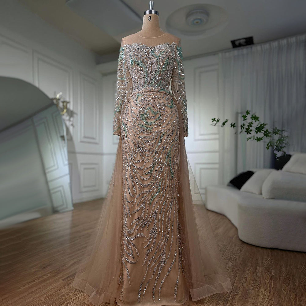 Modest Elegant Dress - Celeste Nude - Asiyah Dresses