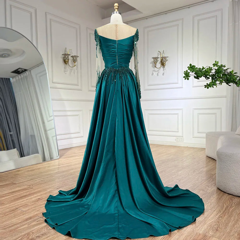 Green Bridal Modest Dress - Tahera - Asiyah Dresses