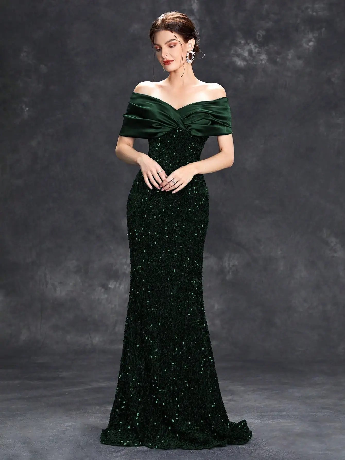 Elegant Sequin Evening Dress - Asiyah Dresses
