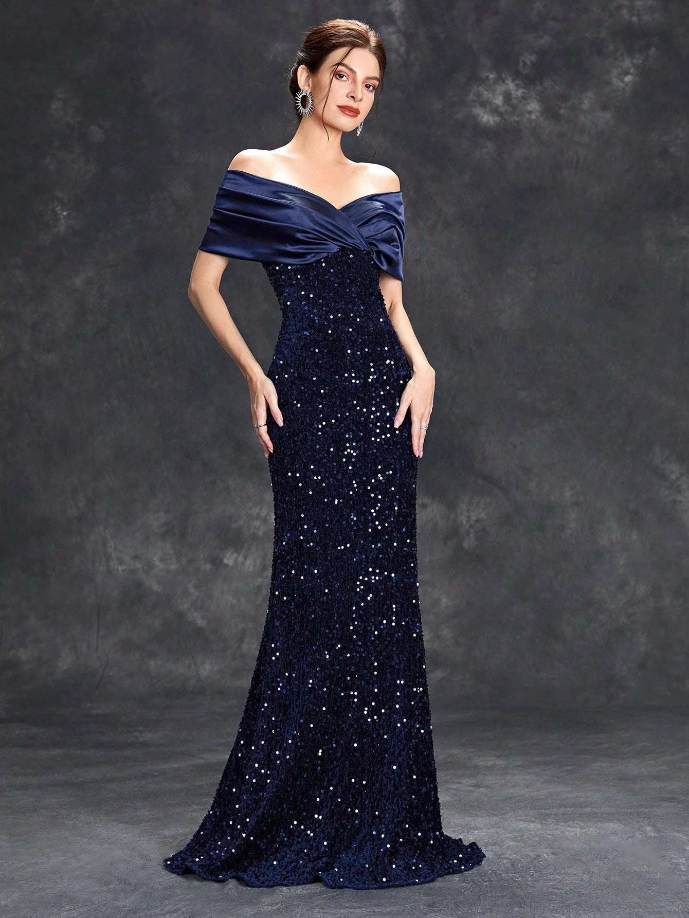 Elegant Sequin Evening Dress - Asiyah Dresses