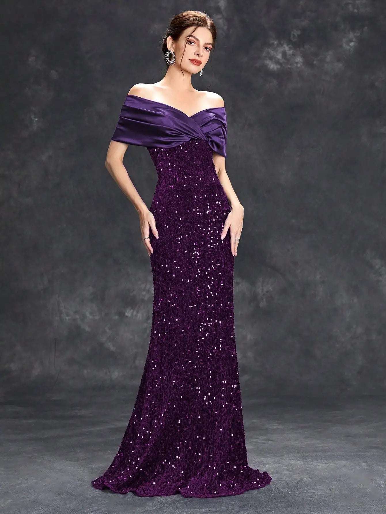 Elegant Sequin Evening Dress - Asiyah Dresses