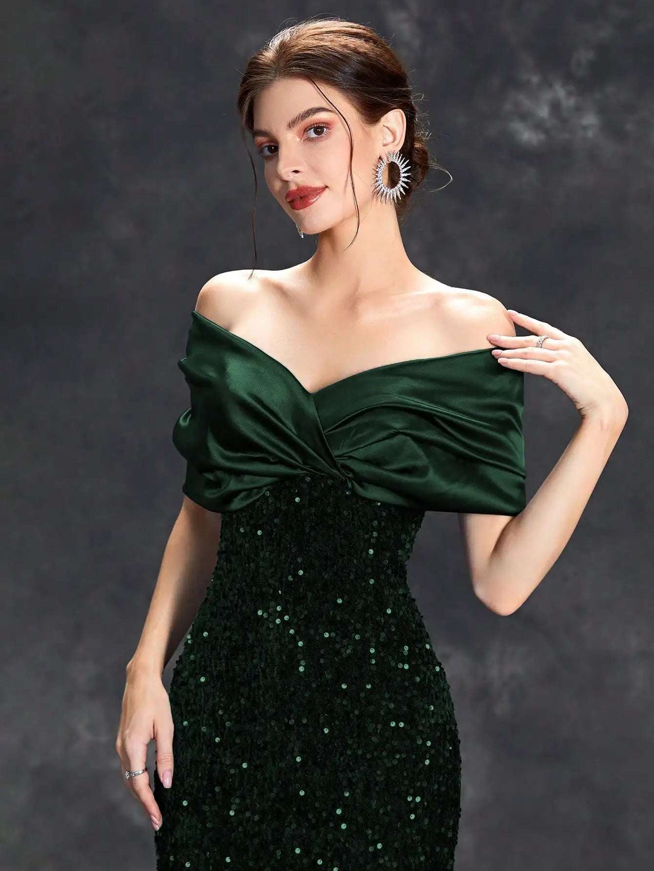 Elegant Sequin Evening Dress - Asiyah Dresses