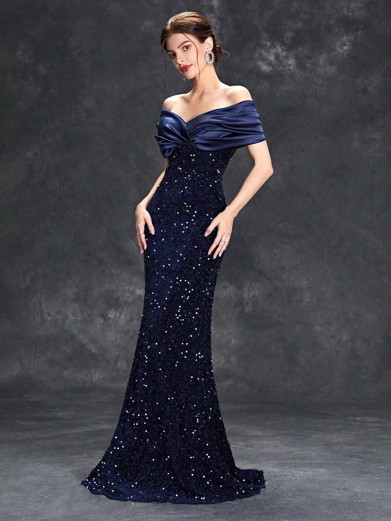 Elegant Sequin Evening Dress - Asiyah Dresses