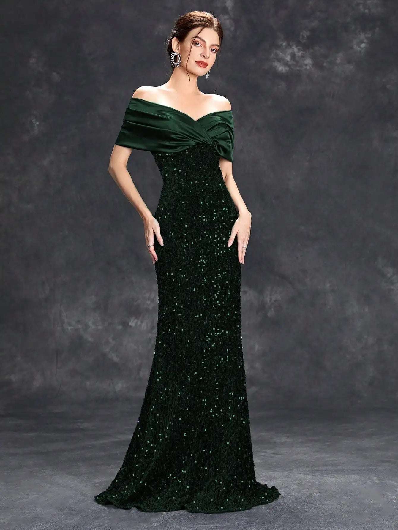 Elegant Sequin Evening Dress - Asiyah Dresses
