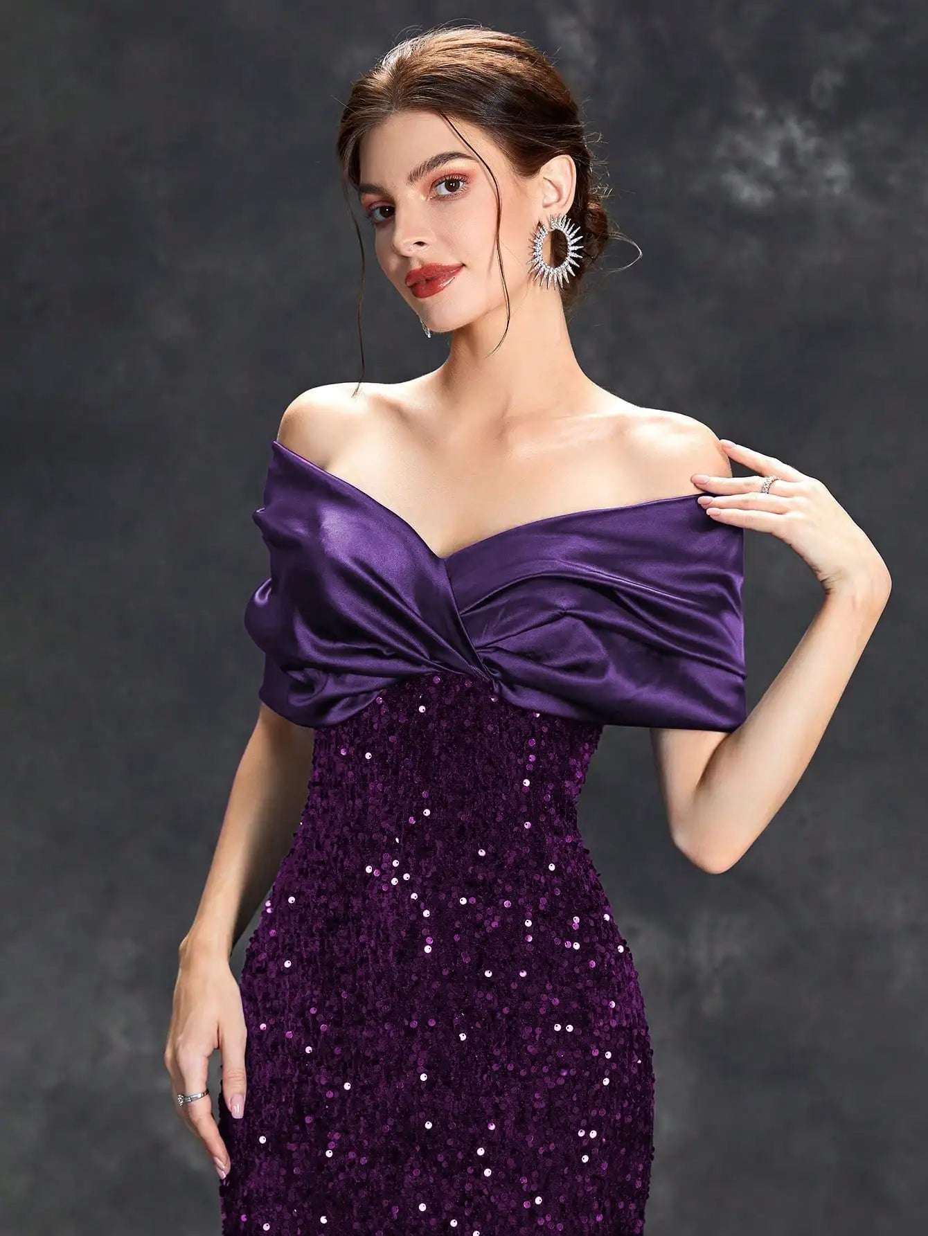 Elegant Sequin Evening Dress - Asiyah Dresses