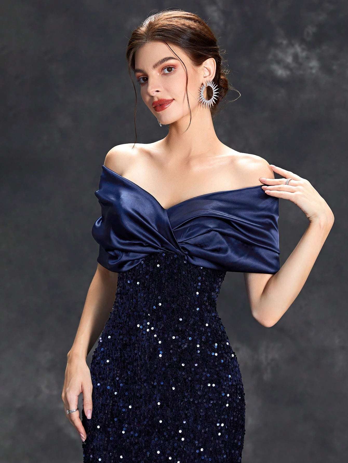 Elegant Sequin Evening Dress - Asiyah Dresses