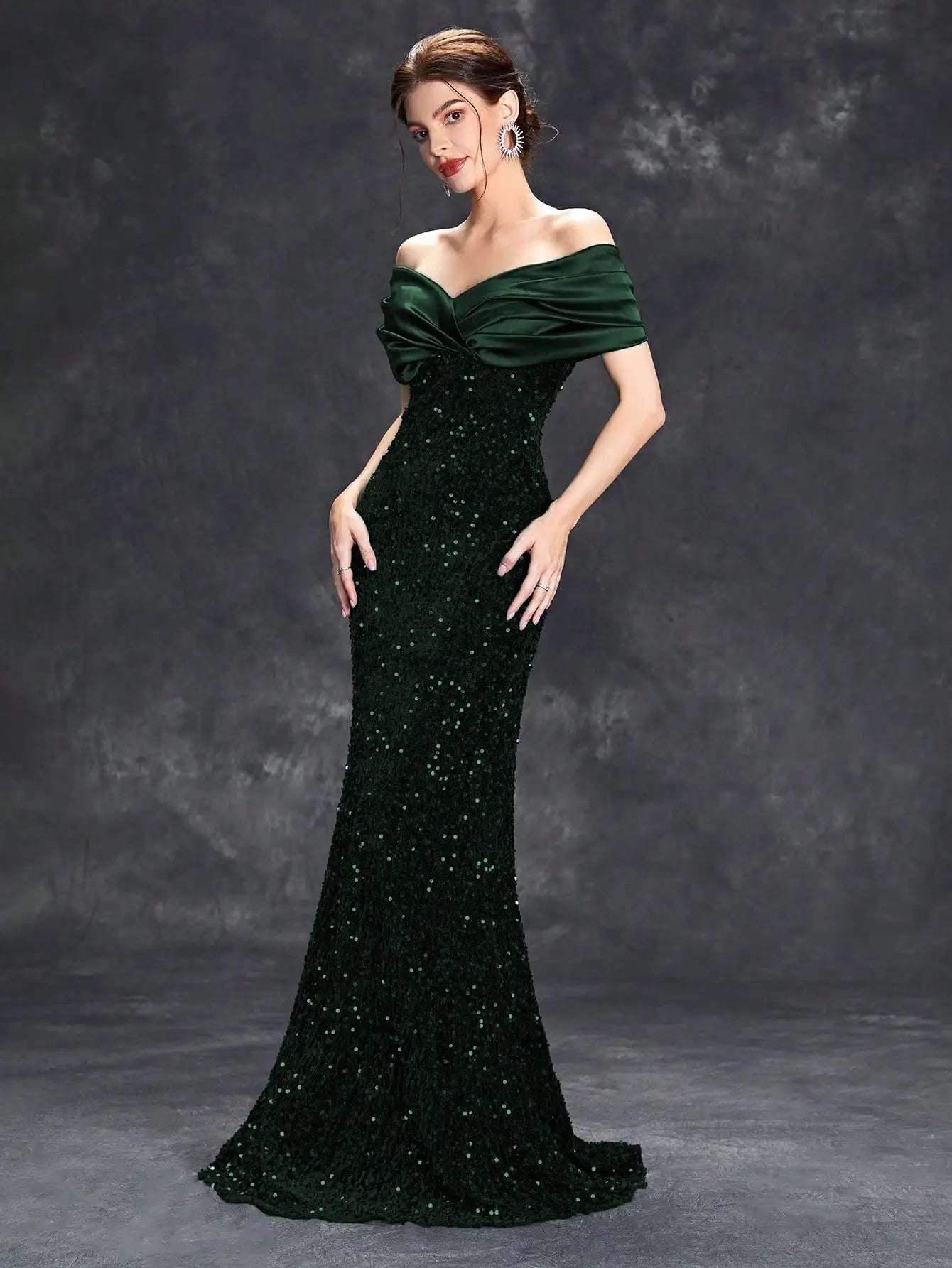 Elegant Sequin Evening Dress - Asiyah Dresses