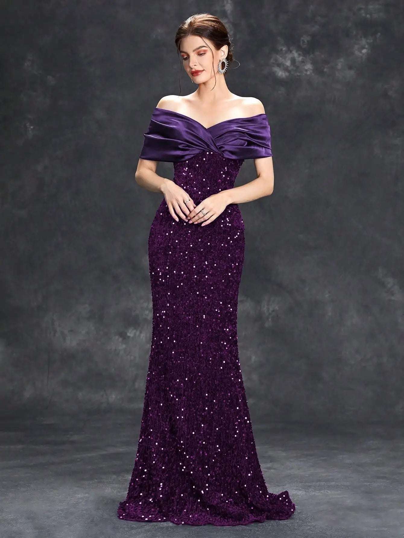 Elegant Sequin Evening Dress - Asiyah Dresses