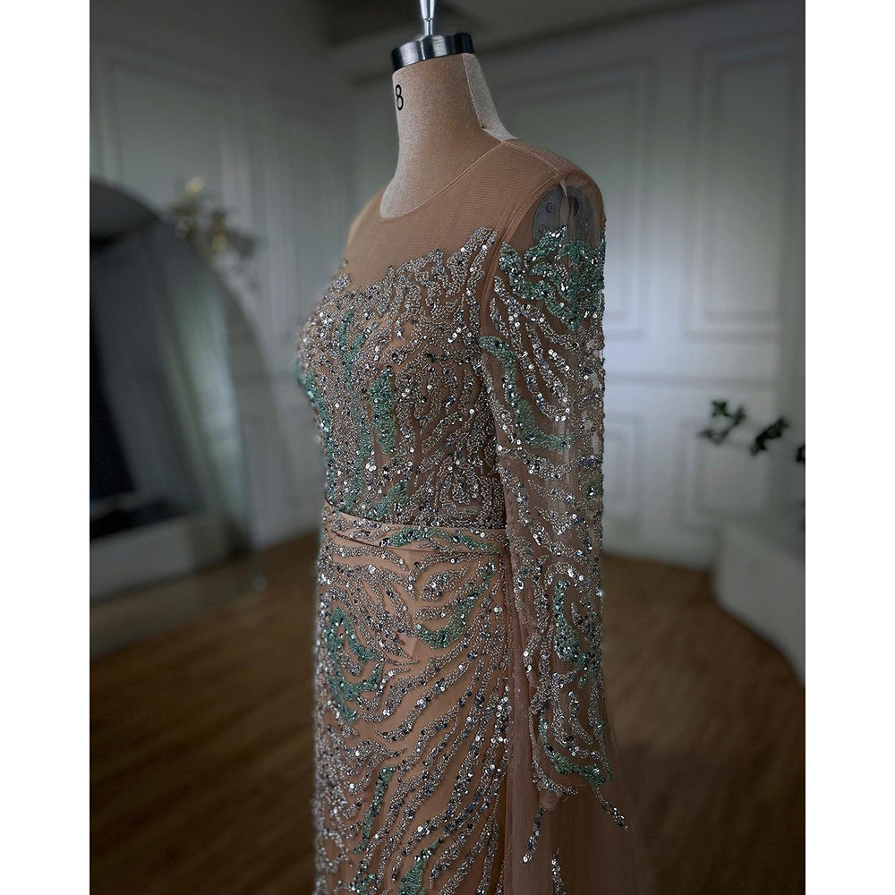 Modest Elegant Dress - Celeste Nude - Asiyah Dresses