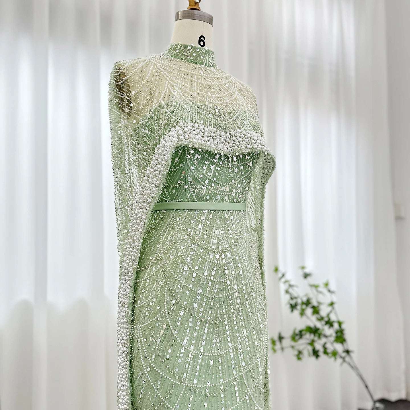 Modest Cape Dress - Royal Blue - Asiyah Dresses