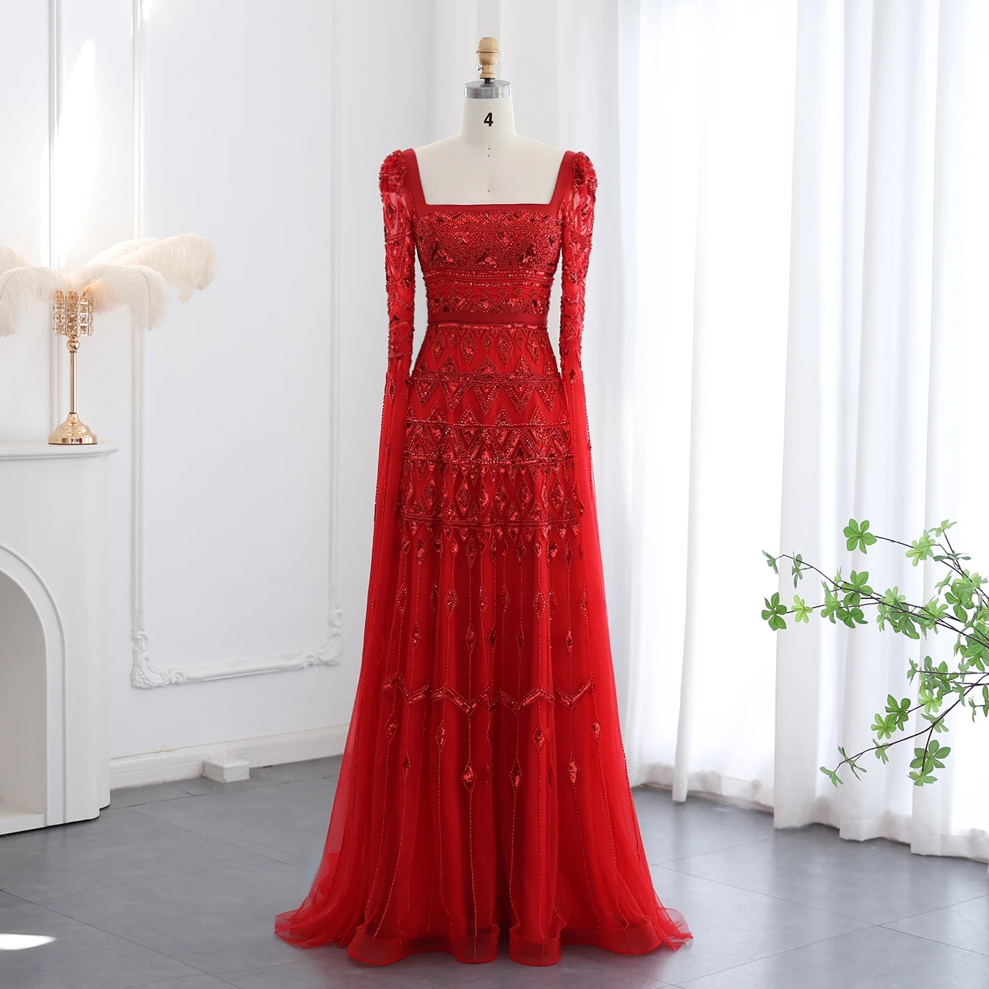 Rana Elegant Modest Dress - Sage Green - Asiyah Dresses