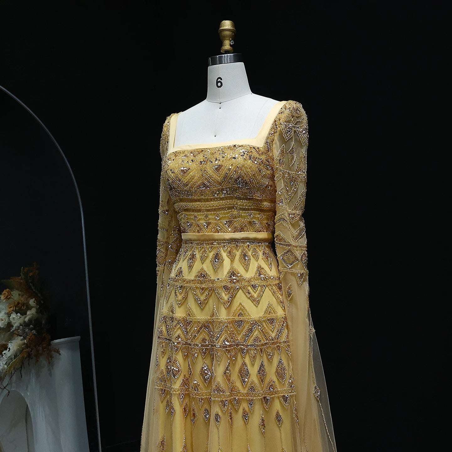 Rana Elegant Modest Dress - Sage Green