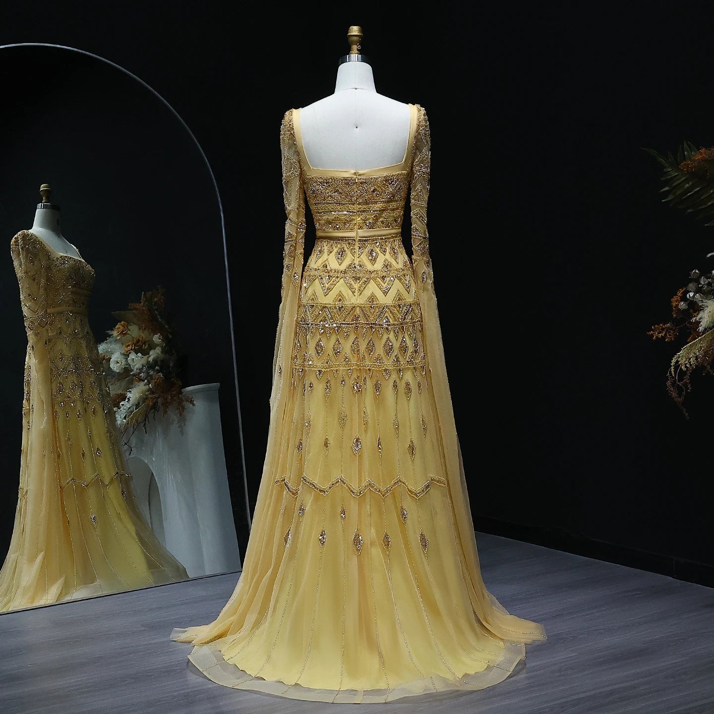 Rana Elegant Modest Dress - Sage Green - Asiyah Dresses