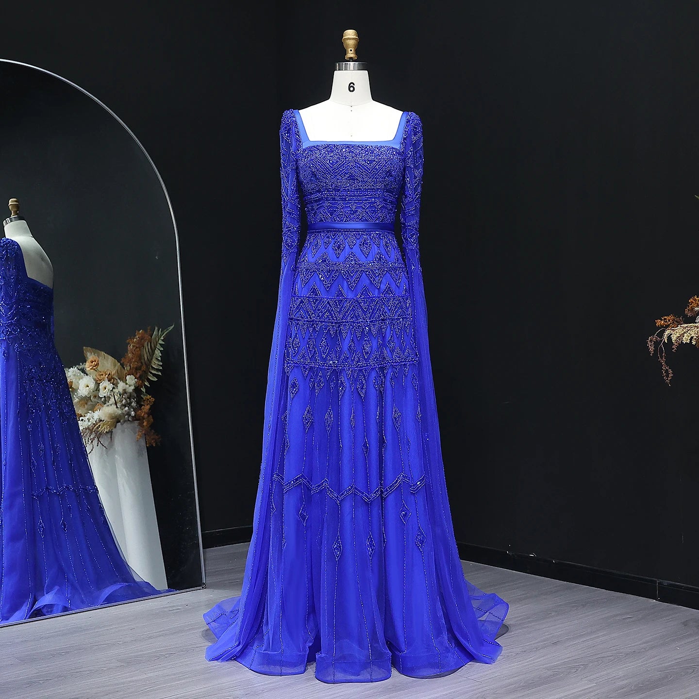 Rana Elegant Modest Dress - Sage Green - Asiyah Dresses