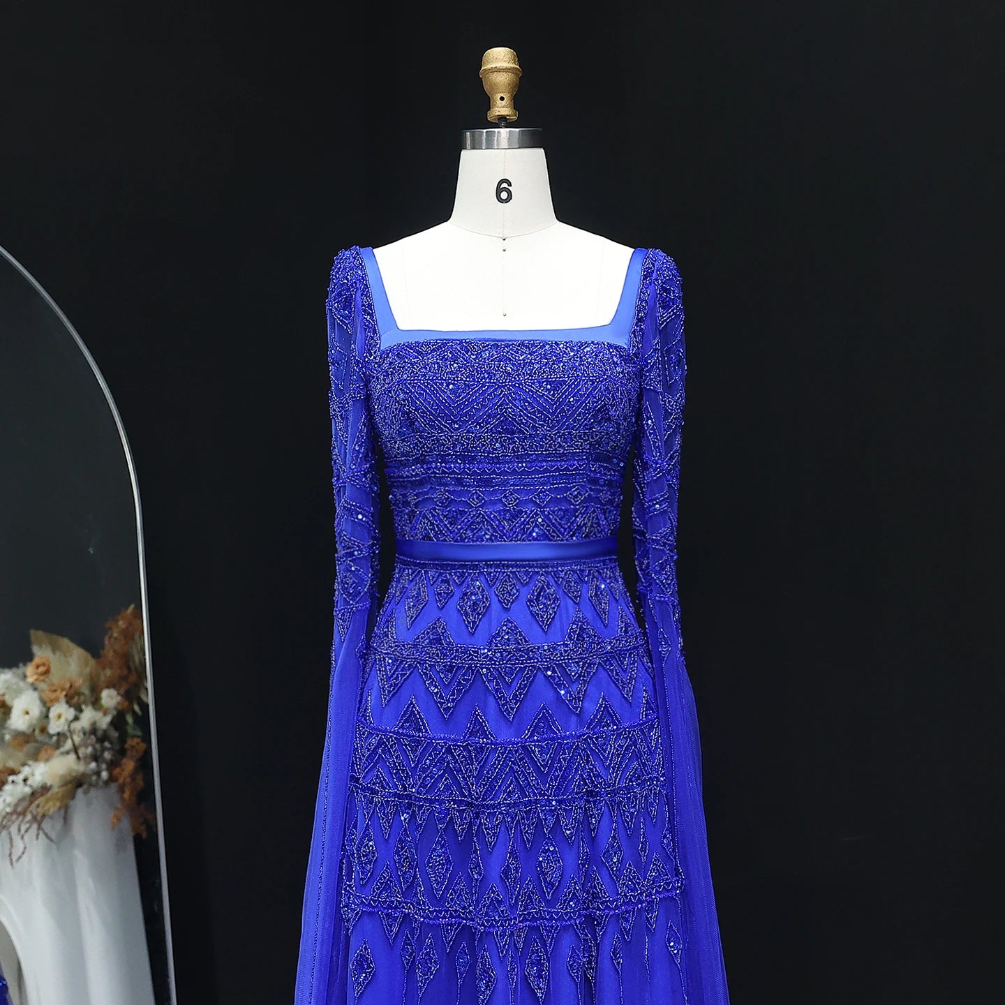 Rana Elegant Modest Dress - Sage Green - Asiyah Dresses