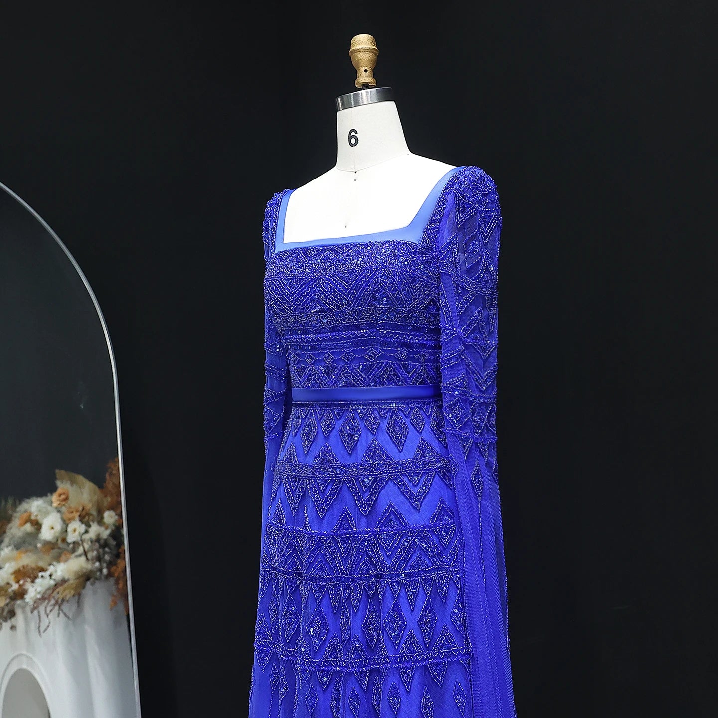 Rana Elegant Modest Dress - Sage Green - Asiyah Dresses