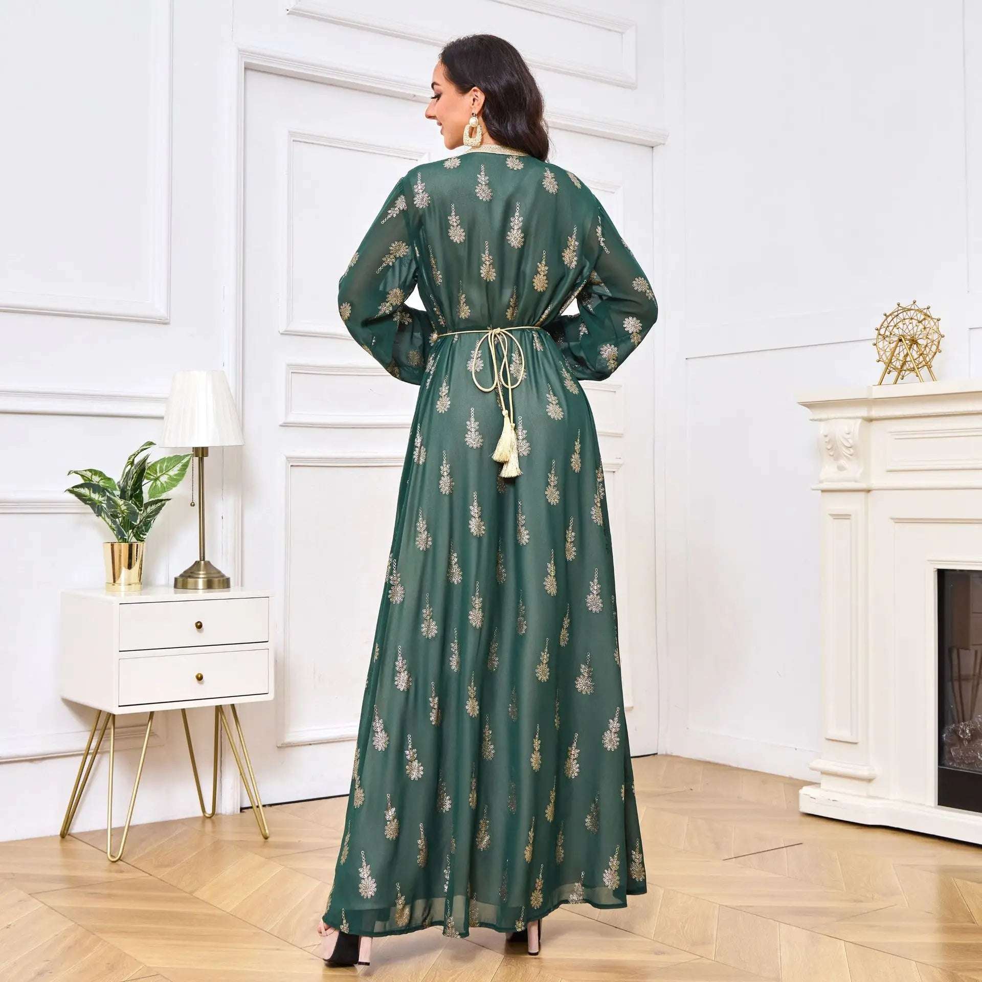 Luxury Moroccan Kaftan - Green