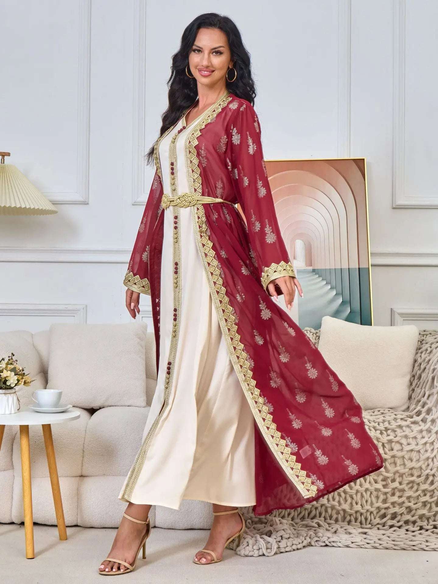 Luxury Moroccan Kaftan - Green