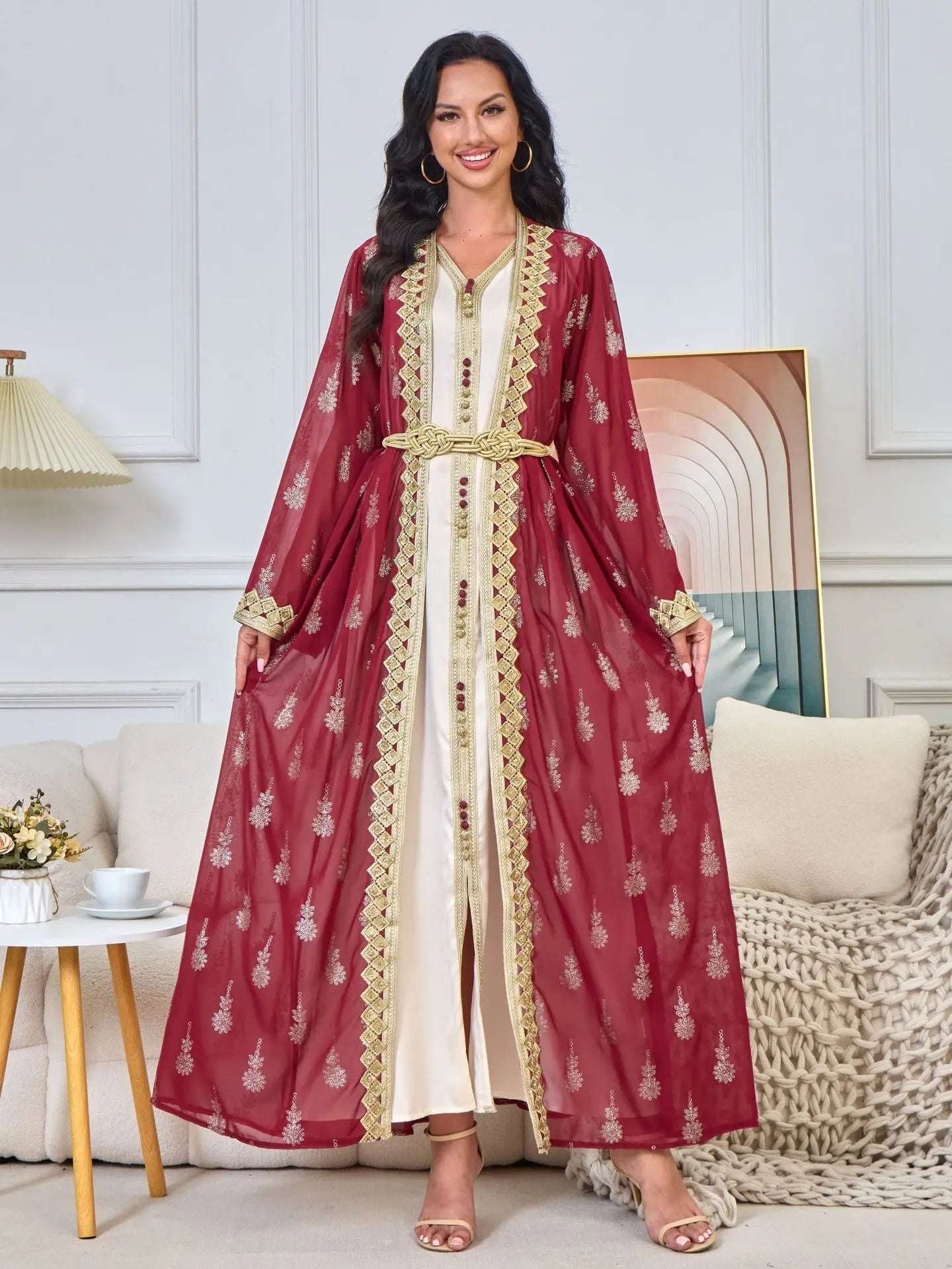 Luxury Moroccan Kaftan - Green