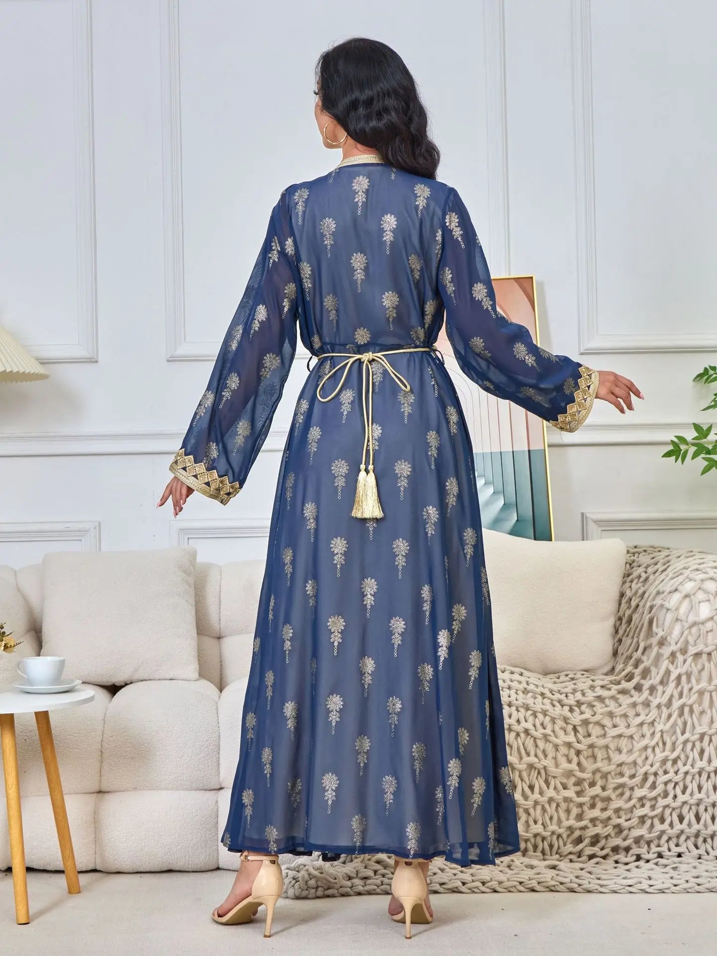 Luxury Moroccan Kaftan - Red - Asiyah Dresses