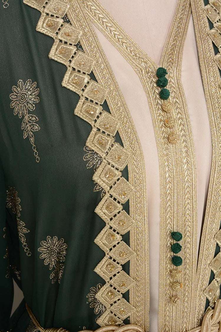 Luxury Moroccan Kaftan - Green