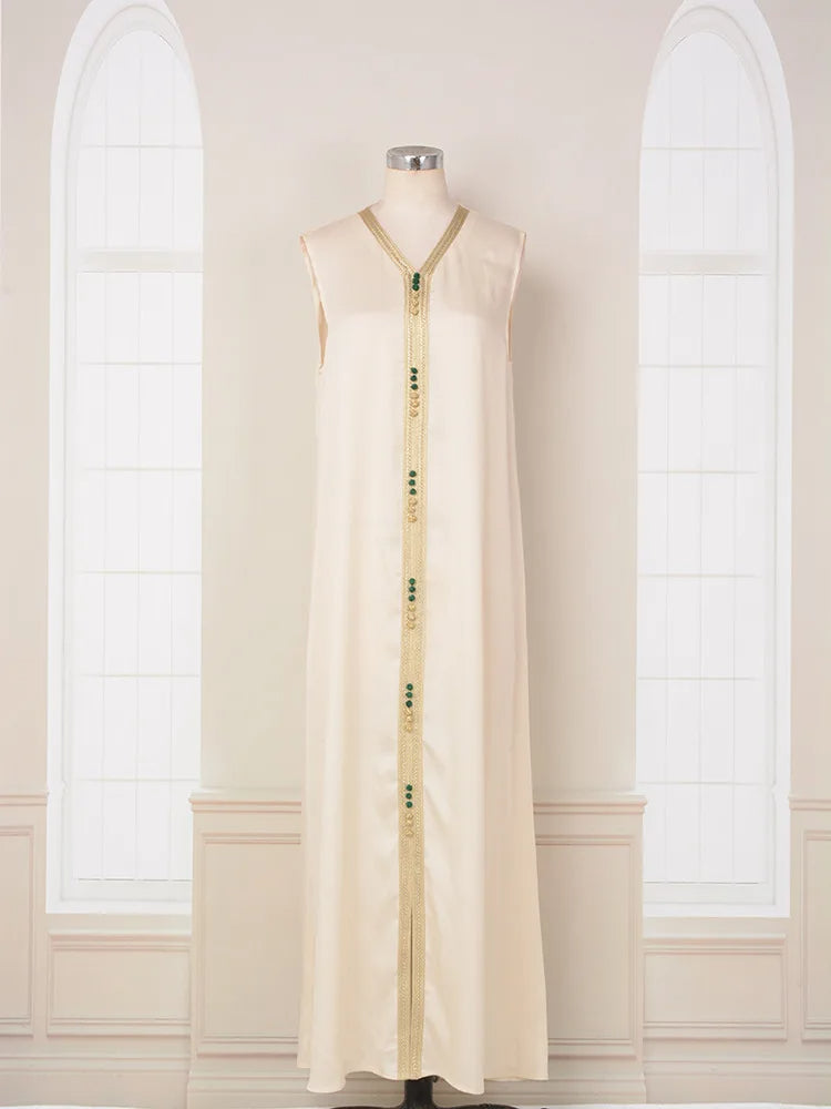 Luxury Moroccan Kaftan - Red - Asiyah Dresses