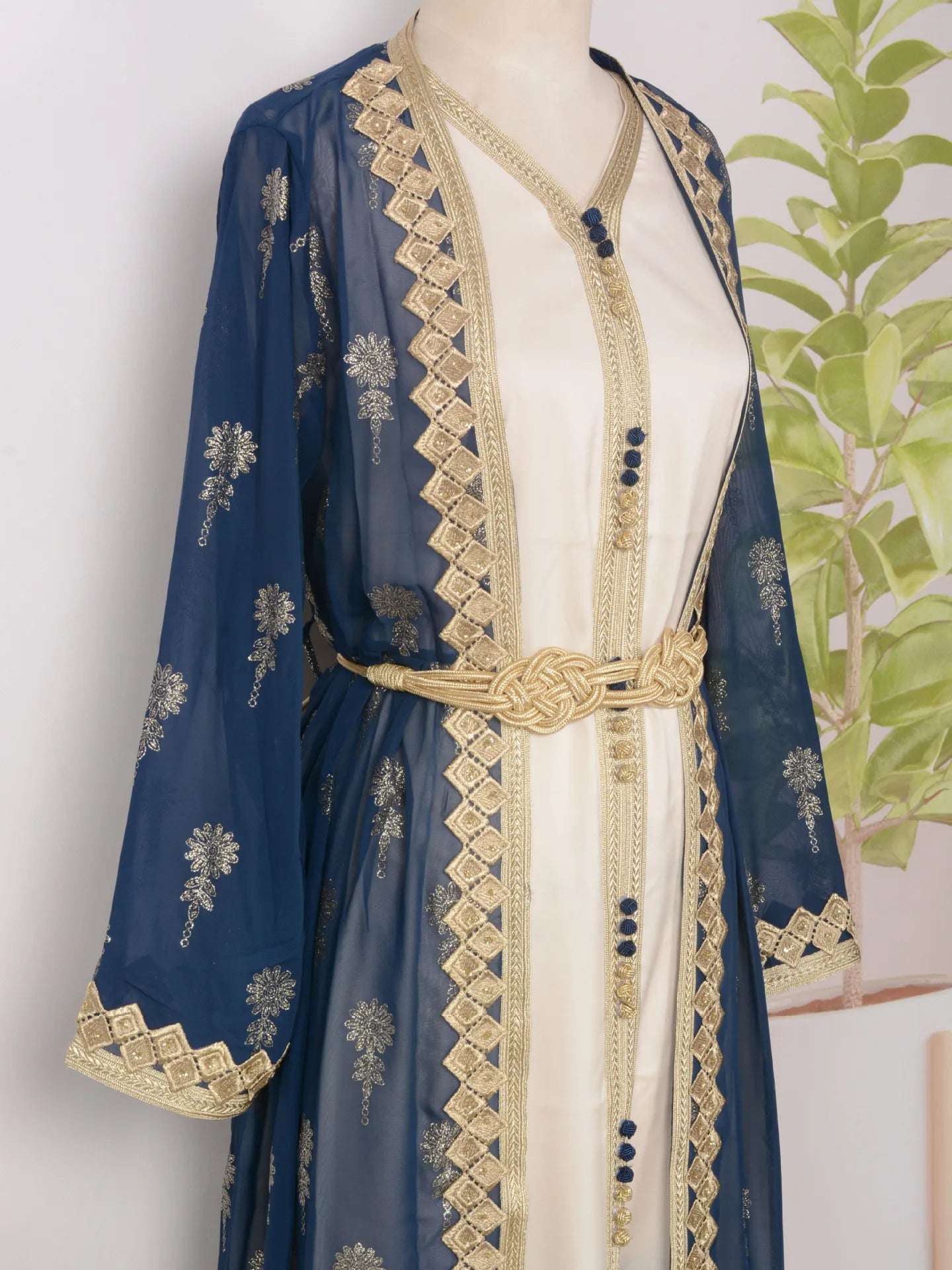 Luxury Moroccan Kaftan - Blue