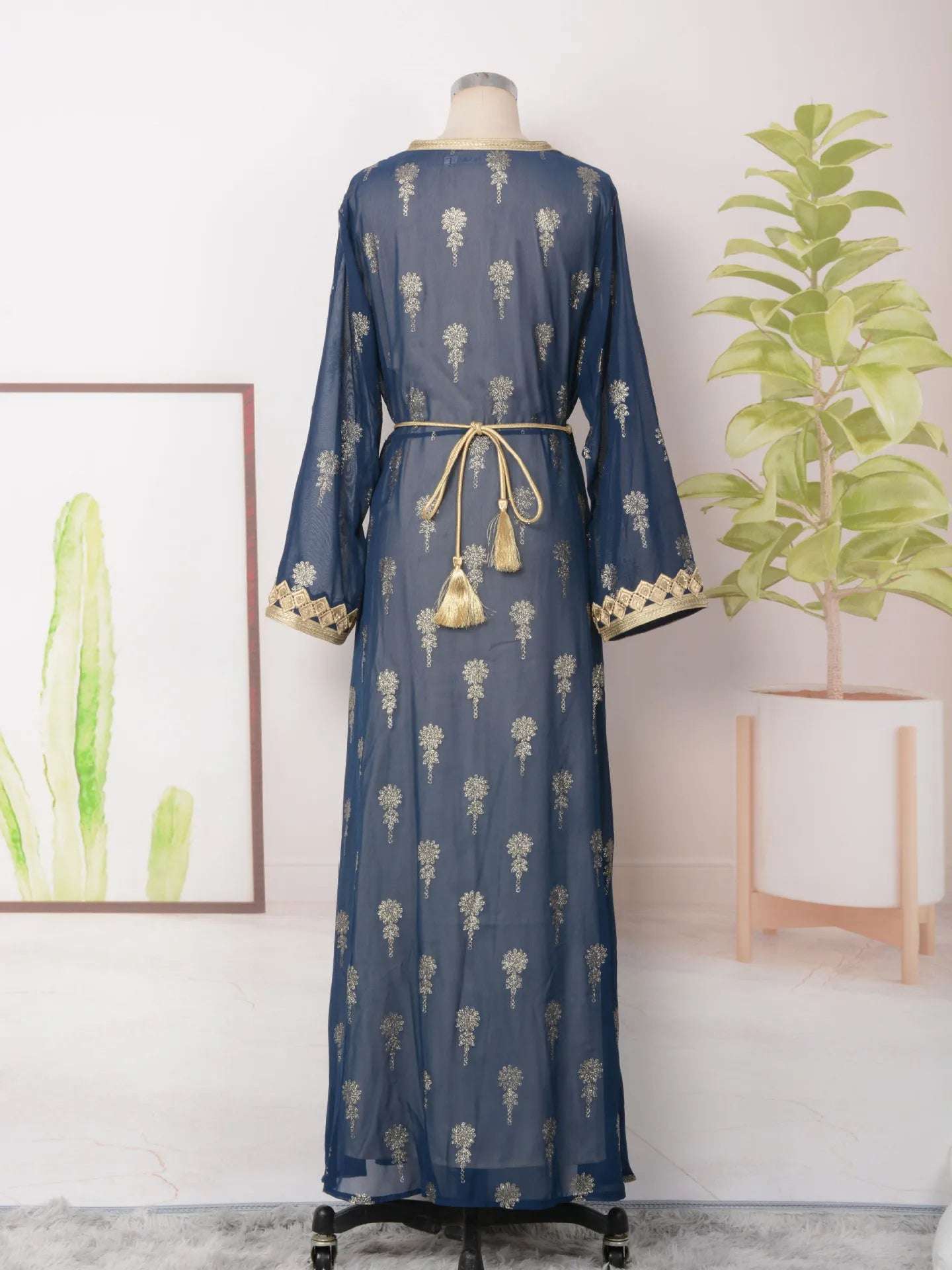 Luxury Moroccan Kaftan - Blue