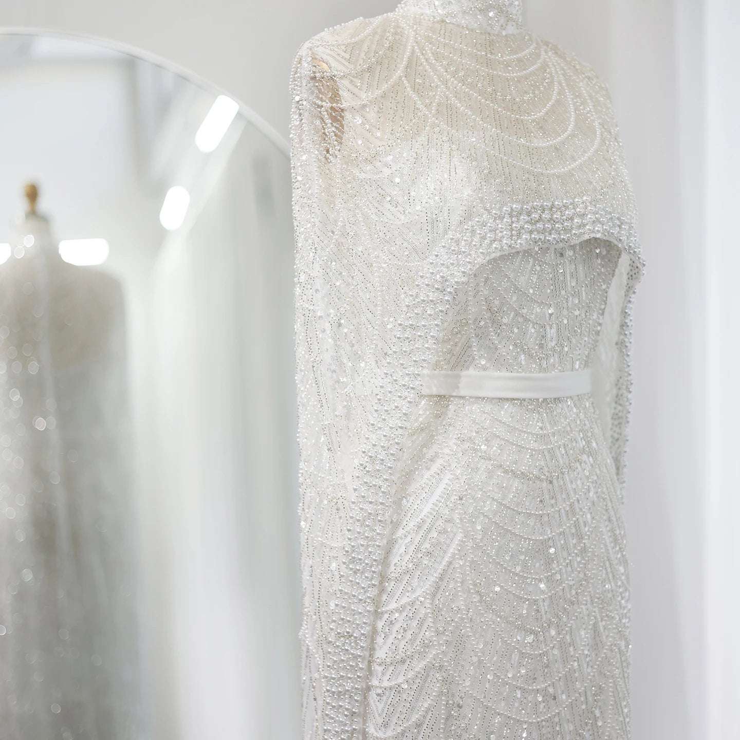 Modest Cape Dress - Royal Blue - Asiyah Dresses