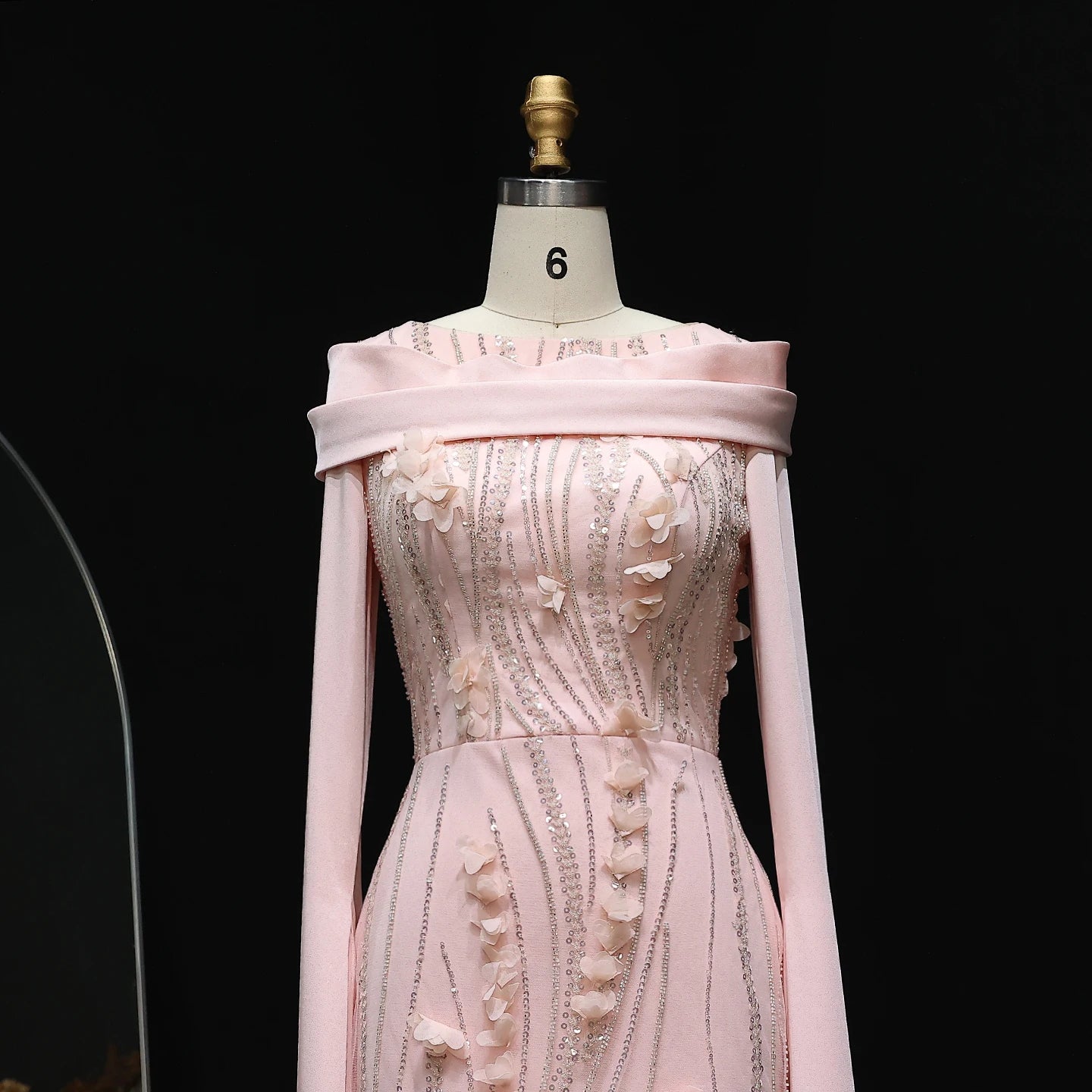 Maria Dress - Elegant Modest Long Sleeve Dress Pink - Asiyah Dresses