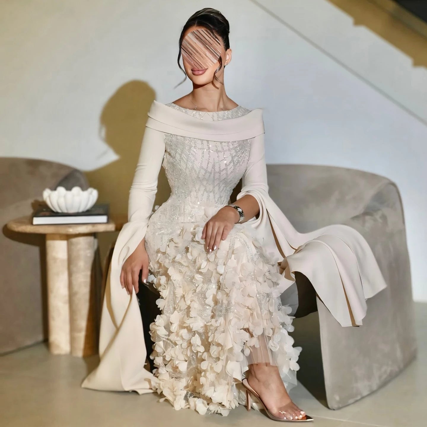 Maria Dress - Elegant Modest Long Sleeve Dress Pink - Asiyah Dresses