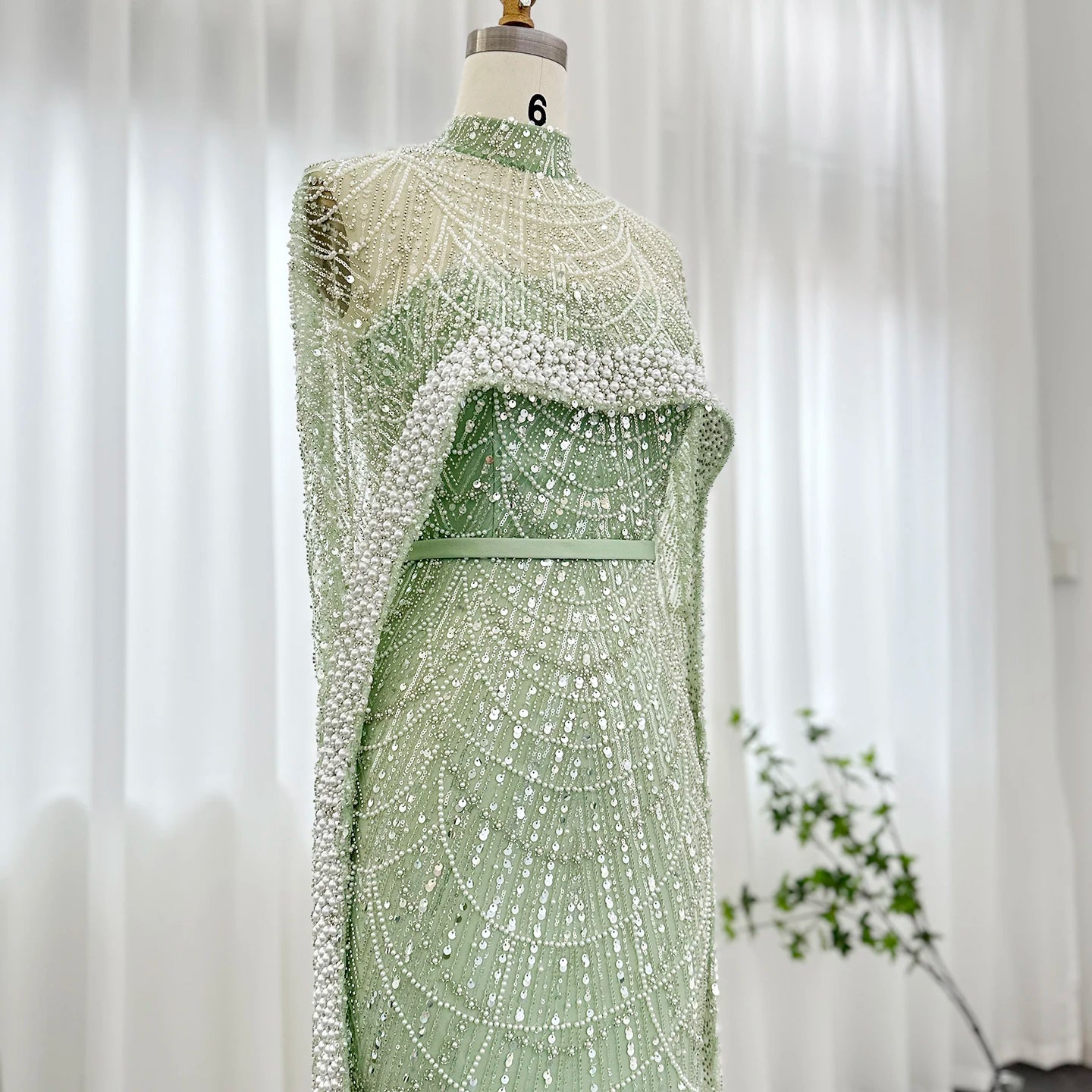 Modest Cape Dress - Royal Blue - Asiyah Dresses