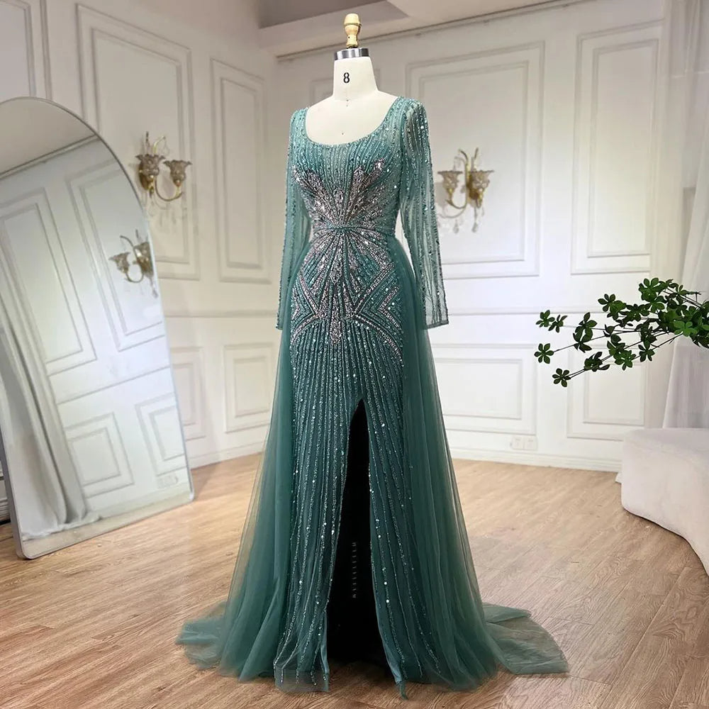 Ahlam Evening Dress Turqoise - Asiyah Dresses