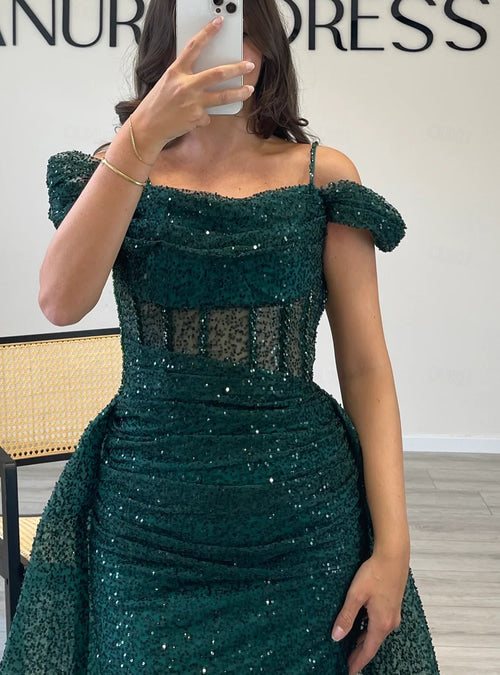 Stella Evening Dress Green - Asiyah Dresses