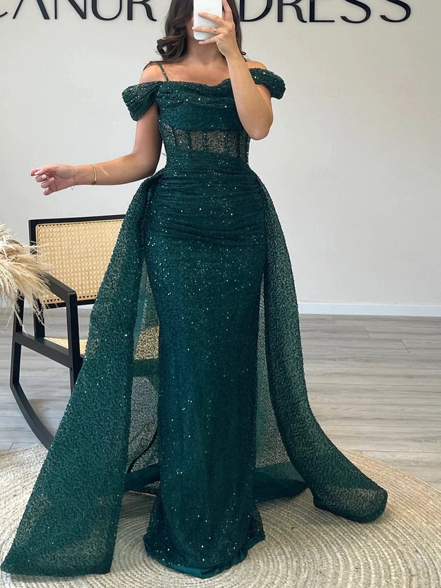Stella Evening Dress Green - Asiyah Dresses