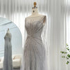 Salma Feather Dress - Luxury Bridal Cape Gown - Asiyah Dresses