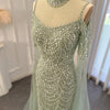 Almina Dress - Sage Green Bridal Gown - Asiyah Dresses