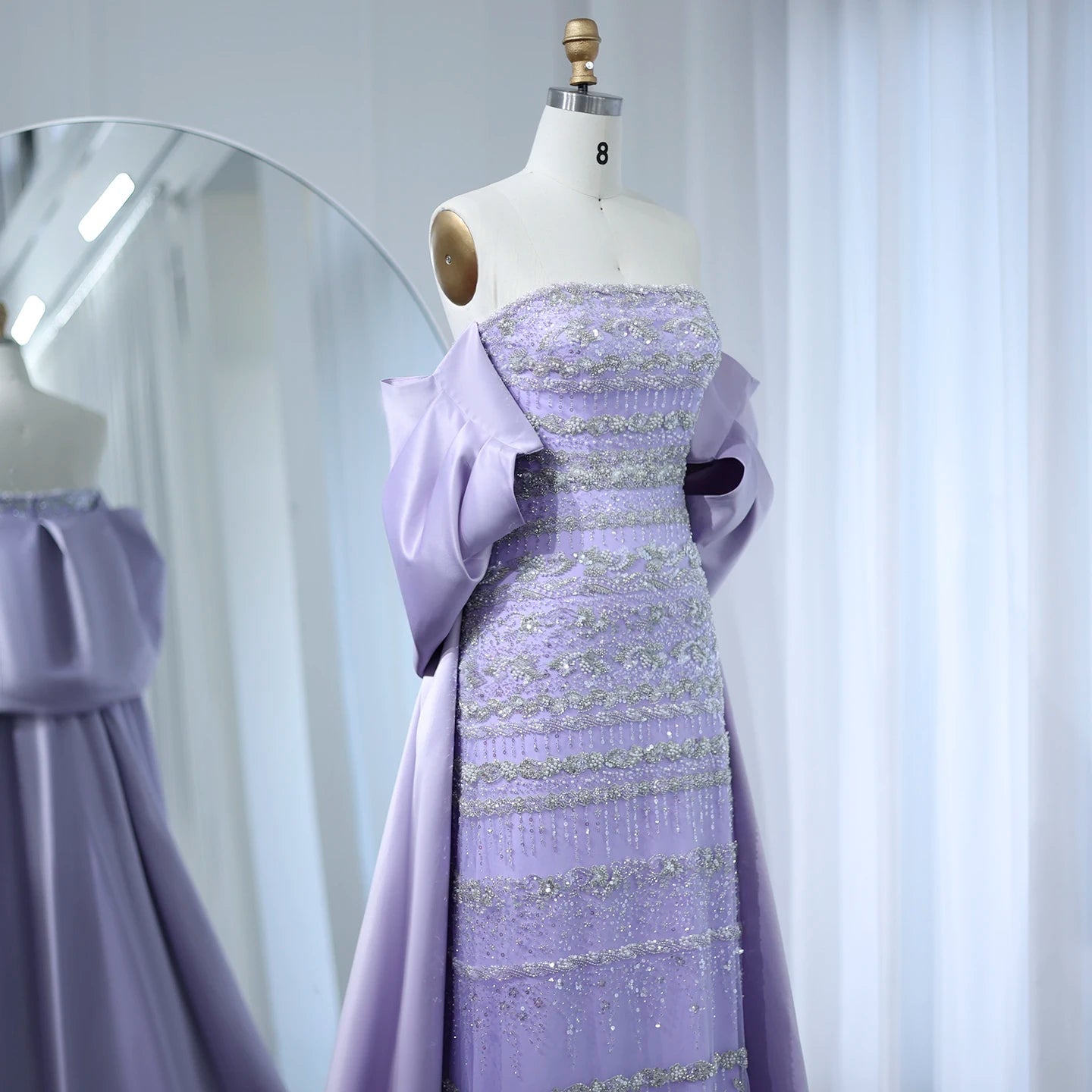 Samira Dress - Lilac Evening Dress - Asiyah Dresses