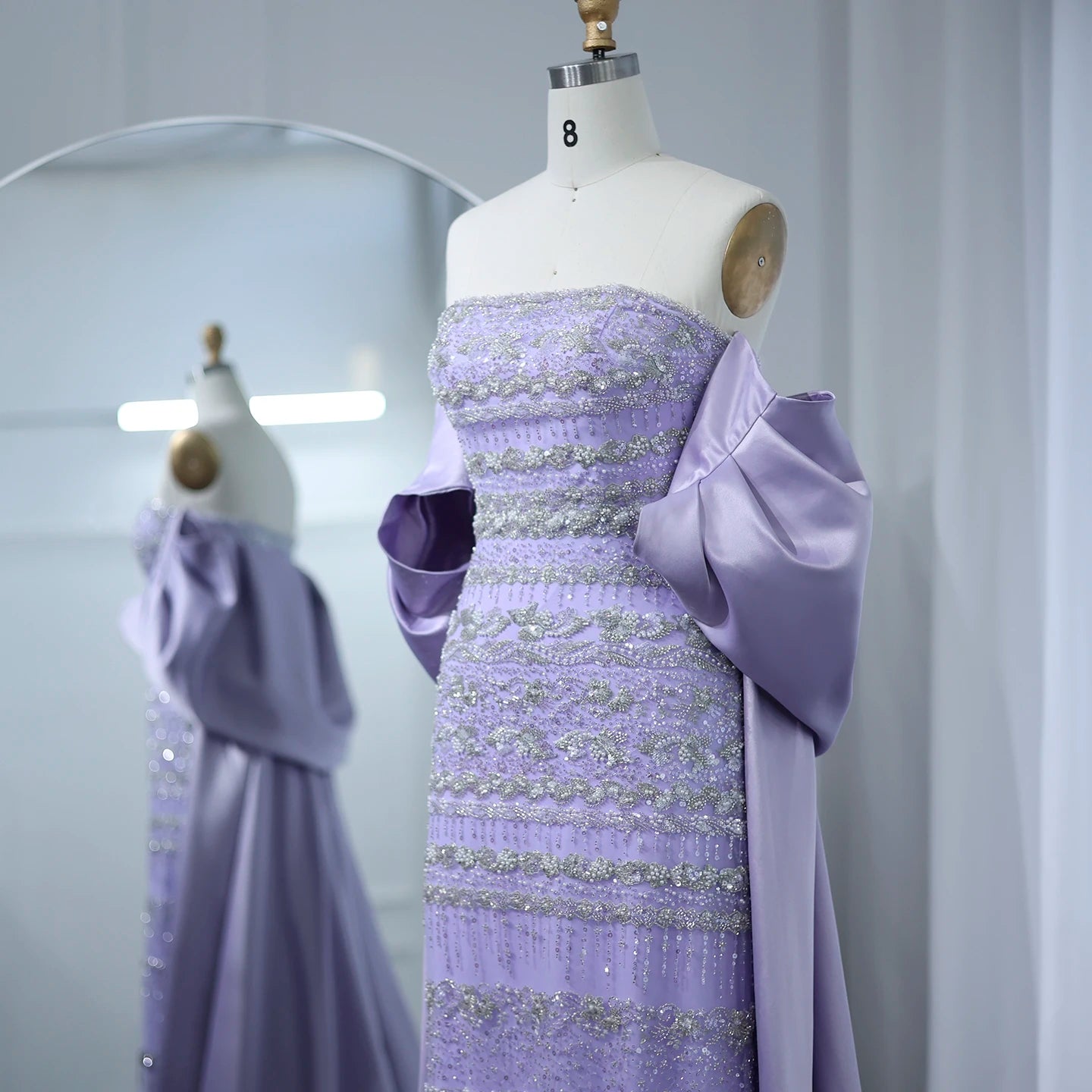 Samira Dress - Lilac Evening Dress - Asiyah Dresses