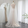 Fatima Dress - Bridal Pearl Cape Dress - Asiyah Dresses