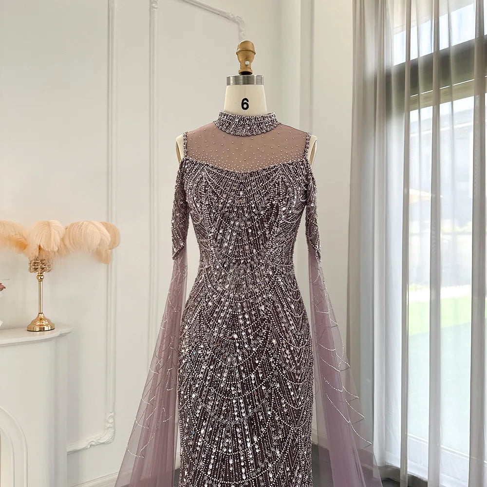 Almina Dress - Purple Bridal Gown - Asiyah Dresses