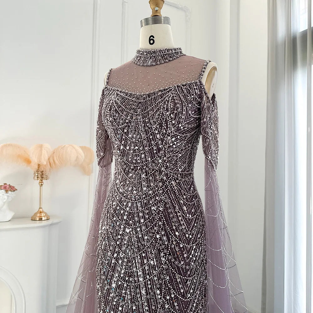 Almina Dress - Purple Bridal Gown - Asiyah Dresses