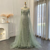 Almina Dress - Sage Green Bridal Gown - Asiyah Dresses